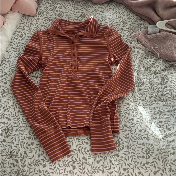 Free People We The Free Lake Stripe Henley - Picture 12 of 13